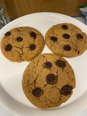 Vegan chocolate chip cookies  at DreamCATchers in Ghent