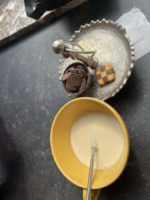 Costa Rica chocolate w/oat milk  at The Old Chocolate House in Bruges