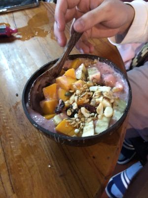 Banana smoothie bowl  at Nhat Da in Hoi An