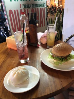 Steamed bun and burger   at Nhat Da in Hoi An