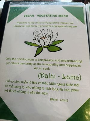 Near the front of the menu   at Nhat Da in Hoi An