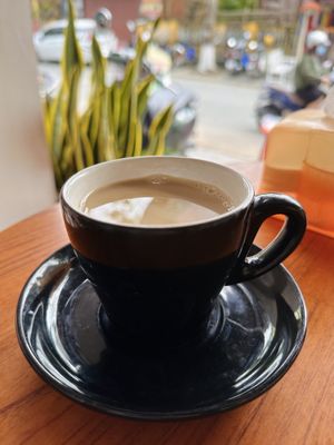 Coffee w/ soy milk (30k VND)  at Nhat Da in Hoi An