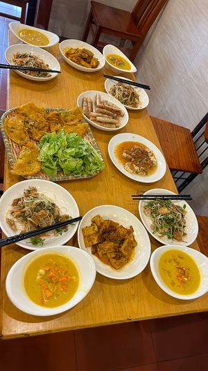 what we cooked in the cooking class  at Nhat Da in Hoi An