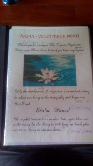 Menu#1, all food pricy (30k dongs or more) at Nhat Da in Hoi An