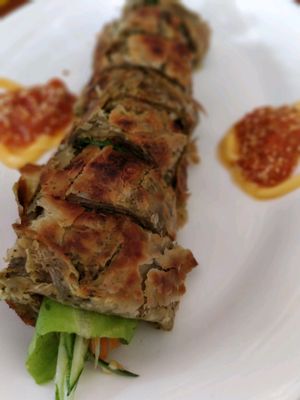 Speciality of the place. 1st page on the menu at Nhat Da in Hoi An