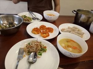 Food from the cooking class at Nhat Da in Hoi An