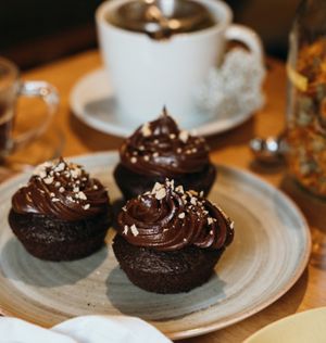 Cacao Muffins at Consulado Vegetal in Jardin