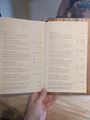 Menu 2 at Consulado Vegetal in Jardin