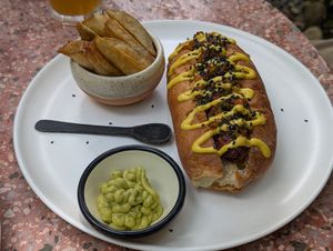 Choripan at Consulado Vegetal in Jardin