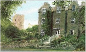 Next to the Castle Walls at Llys Llewelyn  in Conwy