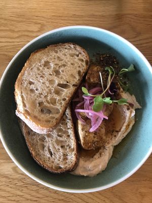 Harissa Mediterranean smash   at Street Organics in Takapuna