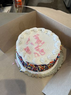 My boyfriend wrote not them lol  at Bare Naked Bakery & Cafe in Plainview