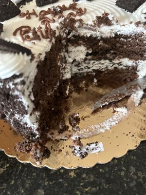 Vegan cookies & cream cake filling   at Bare Naked Bakery in Bellmore