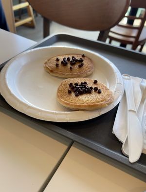 Vegan pancakes   at Bare Naked Bakery in Bellmore