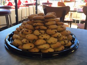 vegan mini chocolate chip cookie platter at Bare Naked Bakery in Bellmore