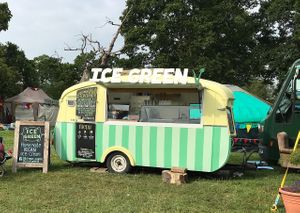 Our lovely caravan at Ice Green in Cardigan