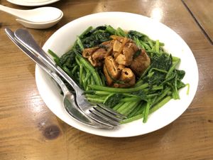 Fried Mushroom inside tofu at Doa Sen Vang - Phu Nhuan in Ho Chi Minh City