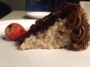 German chocolate cake at R. Thomas Deluxe Grill in Atlanta