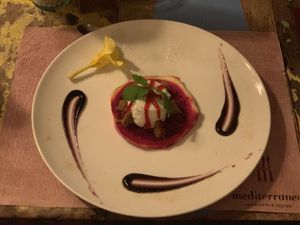 Coconut mousse. Tasty. at Mediterraneo in 