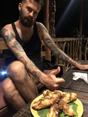 best fried banana ever! at Catur'z Coffee Club in 