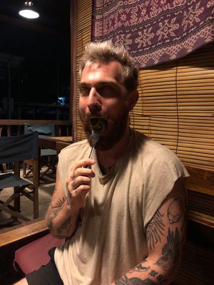 omg grated coco pancake! i m dying! at Catur'z Coffee Club in 