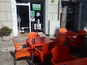 Entrance at Pecado Saudável in Porto