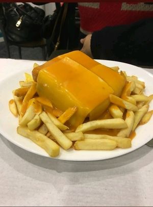 vegan francesinha at Pecado Saudável in Porto