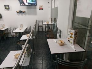 We are a small place but with the best quality, dedication and cleaness  for  sure.  We  have 21 placed seats and one million atitudes of kindness that will fulfill tour expetations. at Pecado Saudável in Porto