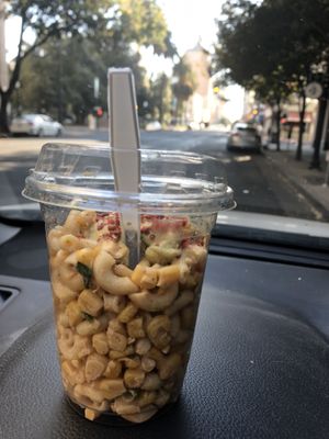 Elote salad at Oblivion Comics and Coffee in Sacramento