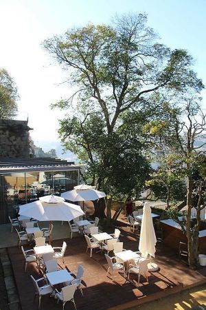 outside at Arvore in Porto