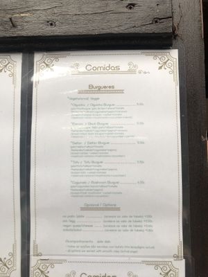 Menu at Nautic Bar in Praia De Mira