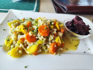 Tessiner Graupenrisotto at Panoramarestaurant Wallberg in Rottach-egern
