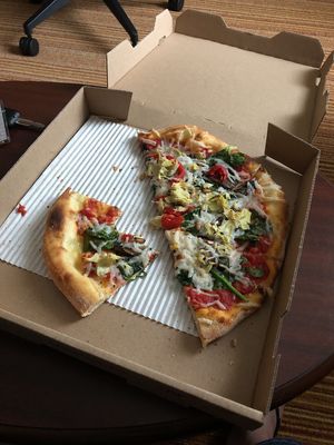 It took a while to reset my password so there’s only half a pizza left! at SPIN Neapolitan Pizza in Richardson