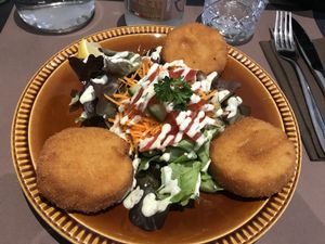 Vegan cheese croquettes at Recollets in Antwerpen