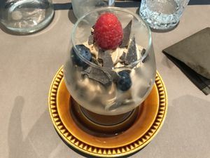 Vegan chocolate mousse at Recollets in Antwerpen