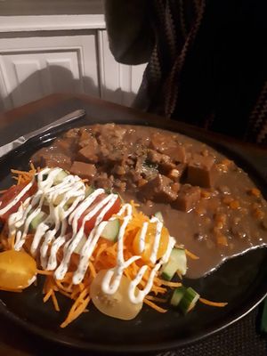 Seitenstoverij (vegan beef stew) at Recollets in Antwerpen