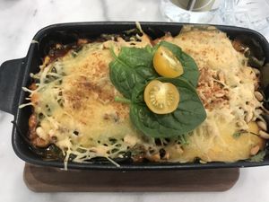Pumpkin lasagne ❤️ at Recollets in Antwerpen