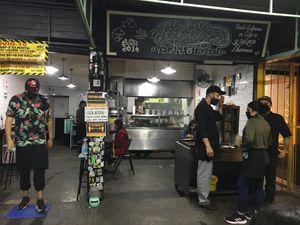 La taquería at Por Siempre Vegana Vol II in Mexico City