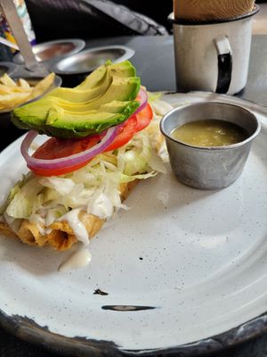 Flautas at Por Siempre Vegana Vol II in Mexico City