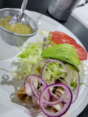 Flautas at Por Siempre Vegana Vol II in Mexico City