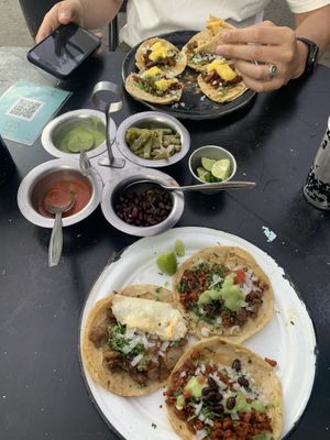 Tacos  at Por Siempre Vegana Vol II in Mexico City