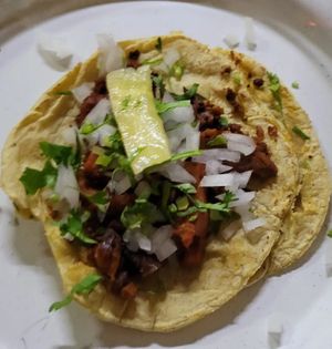 Al pastor at Por Siempre Vegana Vol II in Mexico City