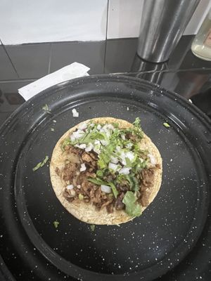 Bistec taco  at Por Siempre Vegana Vol II in Mexico City