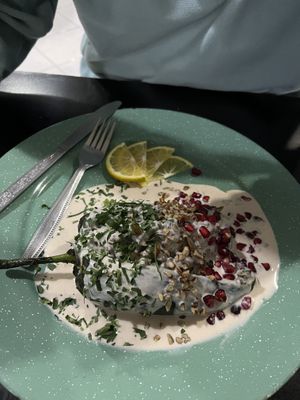 Chile en nogada   at Por Siempre Vegana Vol II in Mexico City