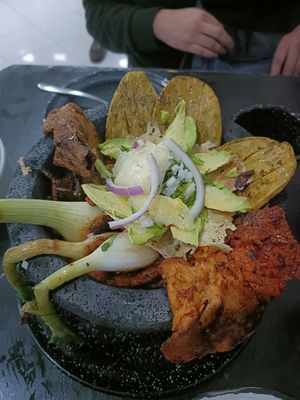 molcajete at Por Siempre Vegana Vol II in Mexico City