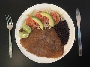 Milanesa  at Por Siempre Vegana Vol II in Mexico City