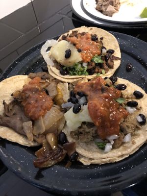 Tacos !  at Por Siempre Vegana Vol II in Mexico City