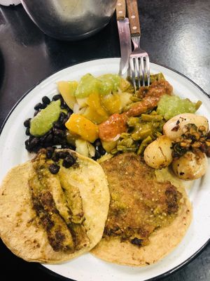 Tacos  at Por Siempre Vegana Vol II in Mexico City