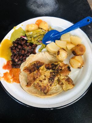 Tacos  at Por Siempre Vegana Vol II in Mexico City
