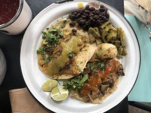 Tacos  at Por Siempre Vegana Vol II in Mexico City